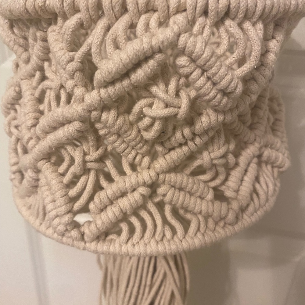 Handcrafted Macramé Plant Hanger New! - Picture 2 of 8